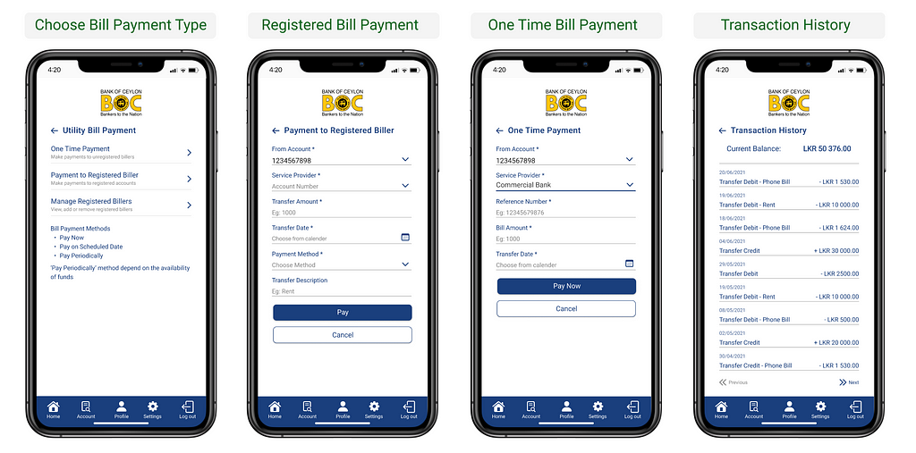 Before & after: Bill payment