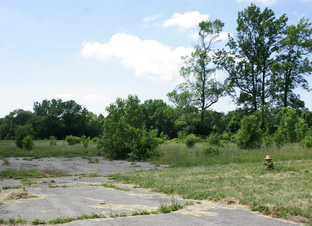 An abandoned parking lot in the vicinity of Love Canal