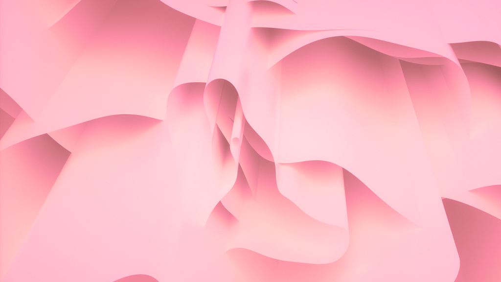 Abstract image of pink layers seen from below, similar to nothern lights