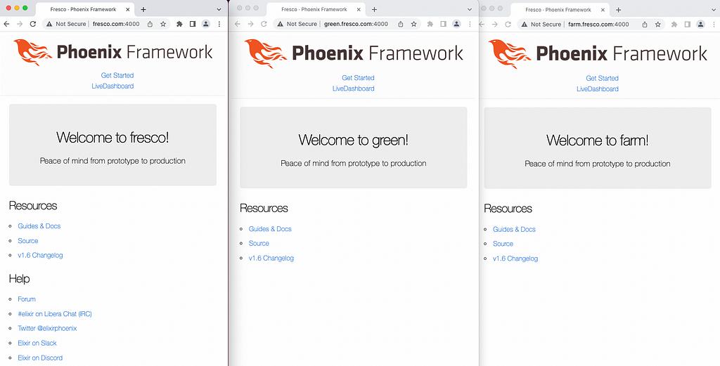 pages of multiple subdomains loading successfully