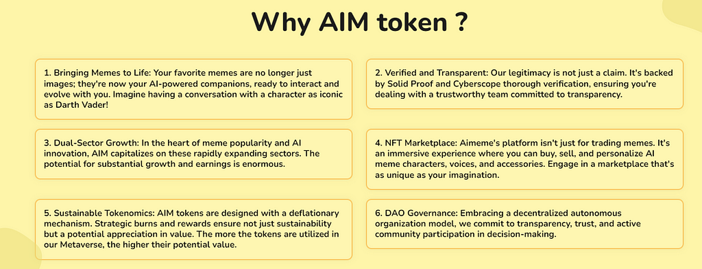 Here are six reasons you should buy AIM token
