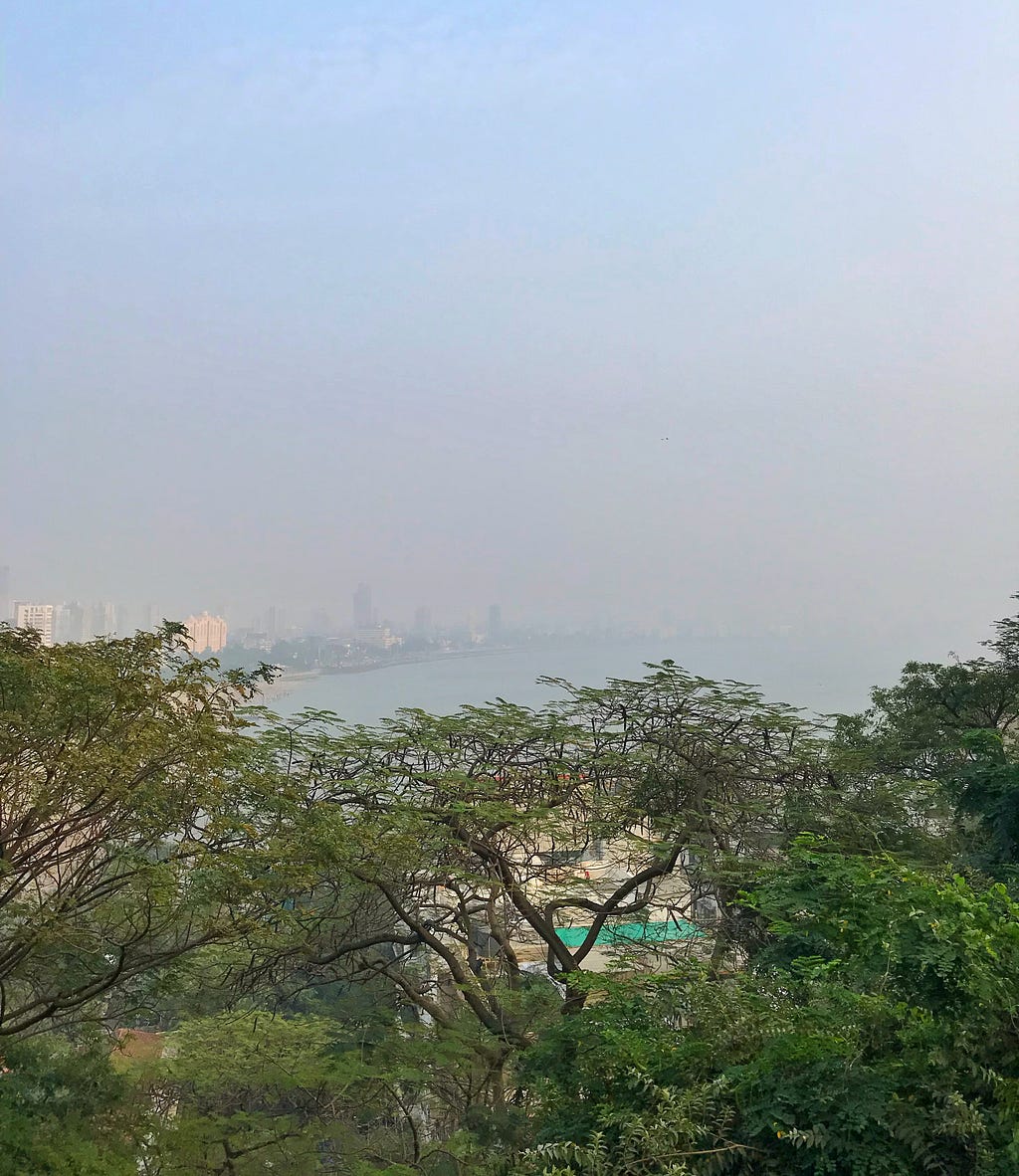 View of Marine Drive from Kamala Nehru Park