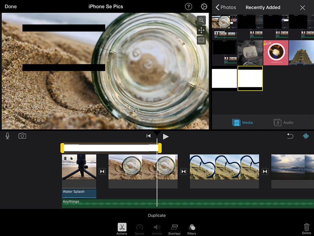 How to add cinema bars in your footage using iMovie Video Editing tool