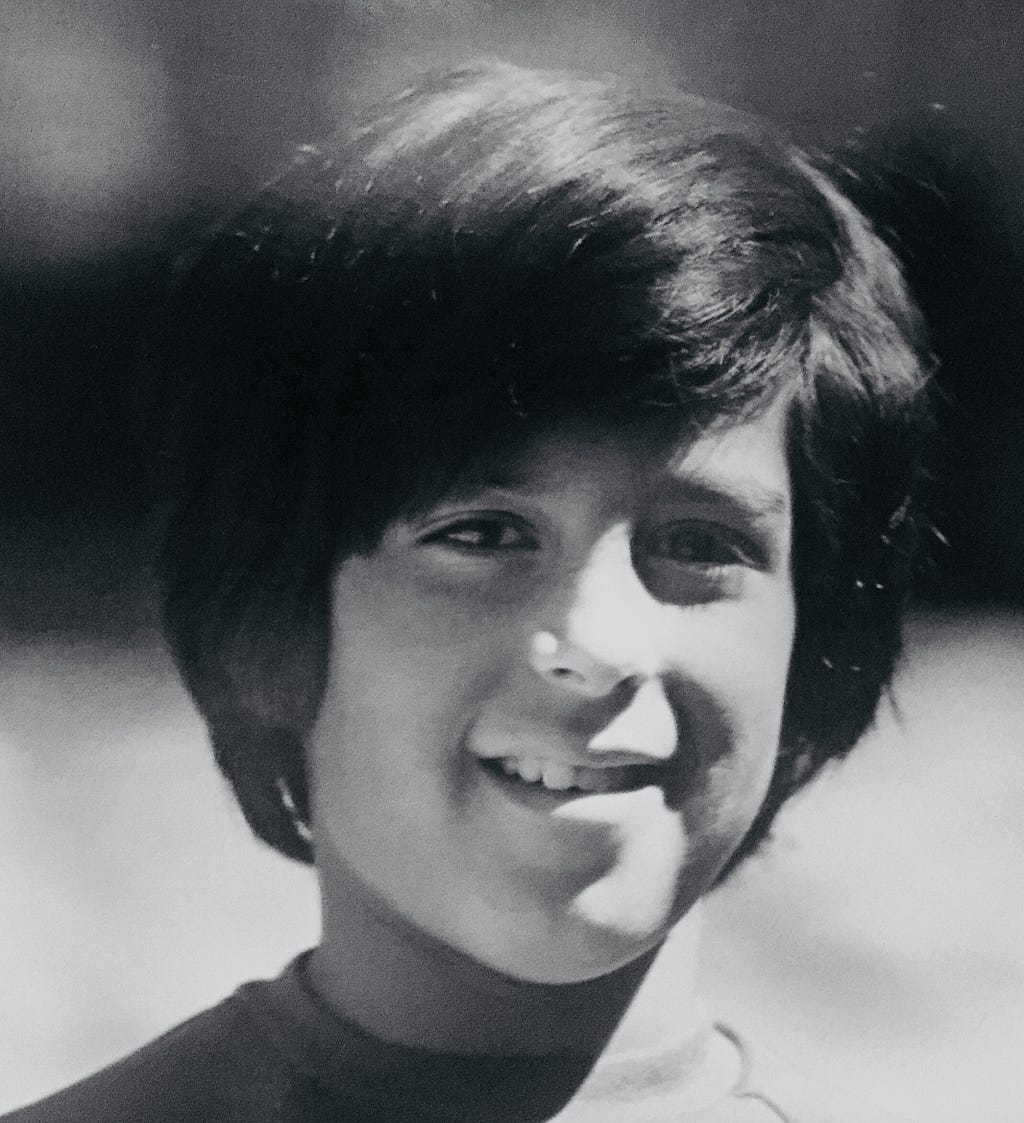 Author as Dorothy Hamill, circa 1976