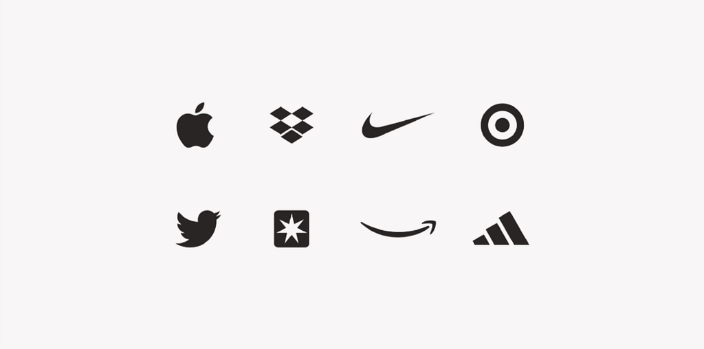 Brand logos arranged in 2 rows of 4 each.