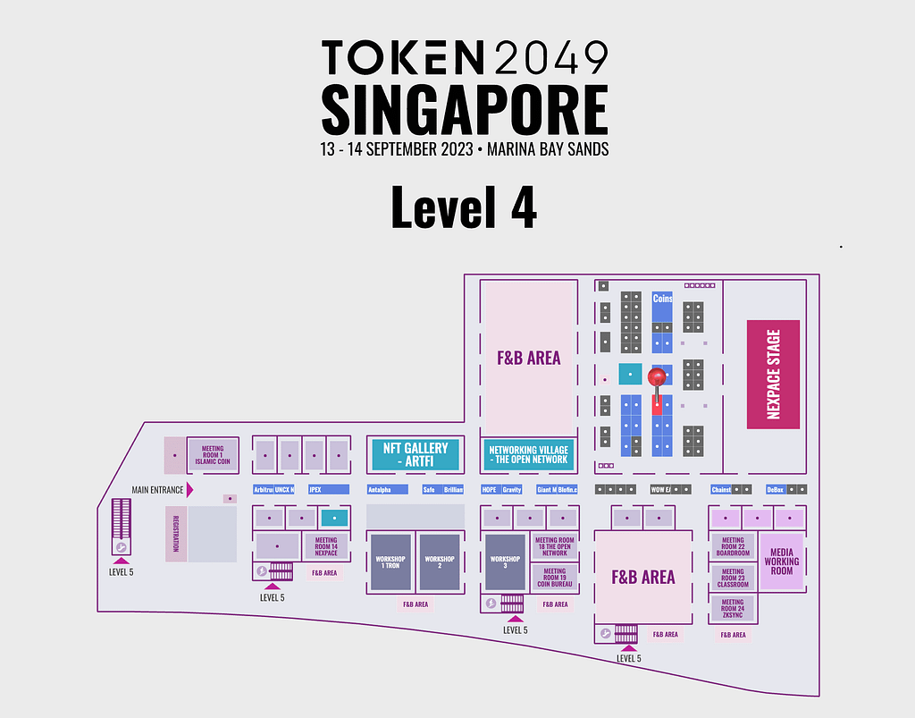 Tangem at TOKEN2049 booth P108