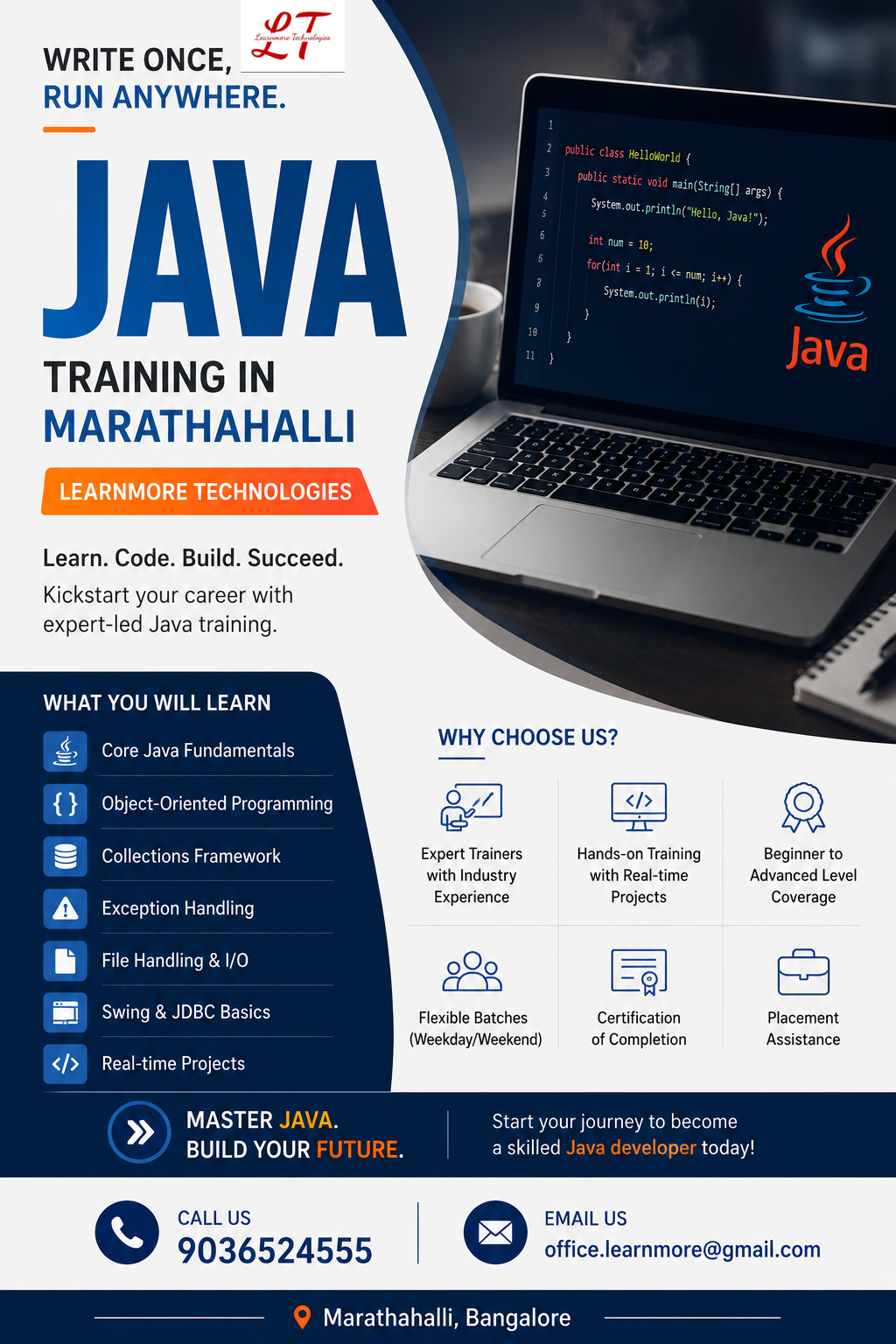 Java Training in Marathahalli — Learnmore Technologies