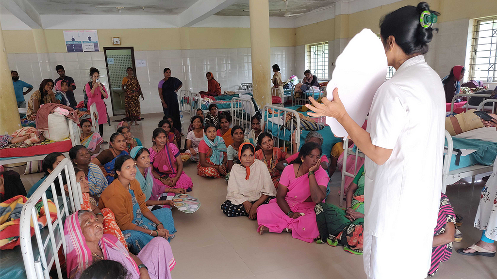 Care Companion Training using Thali Model, From Davanagere District Hospital