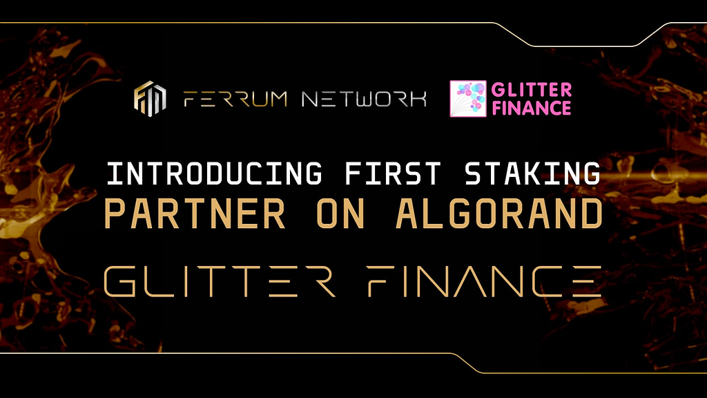 Introducing First Staking Partner on Algorand — Glitter Finance