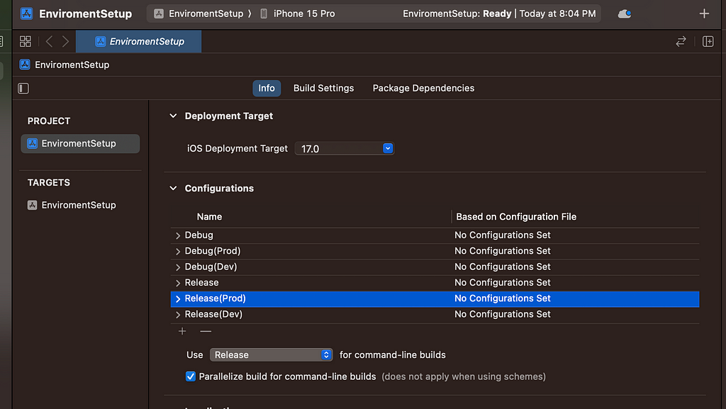 duplicates for Debug and Release