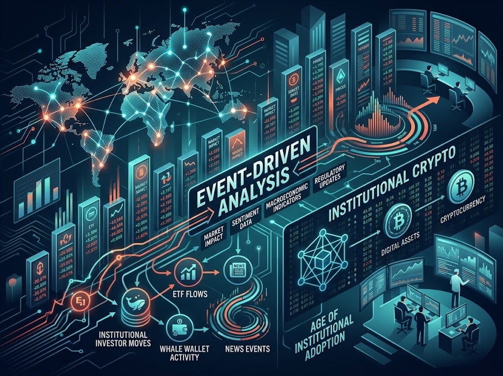 Event-Driven Analysis in the Age of Institutional Crypto