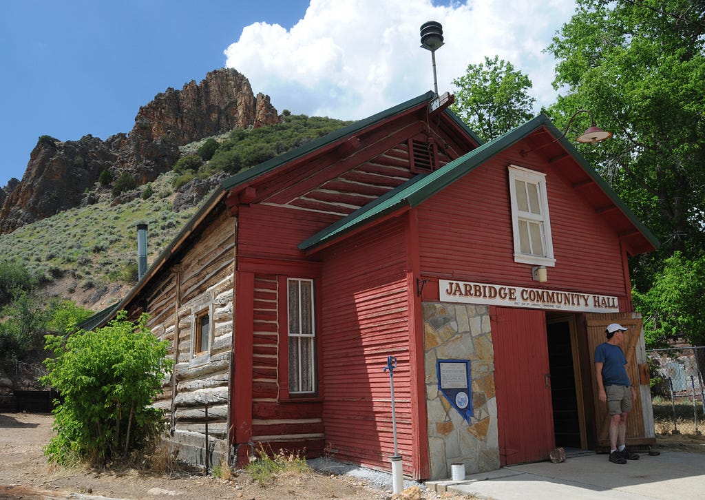 Jarbidge Community Hall, which is still in use.