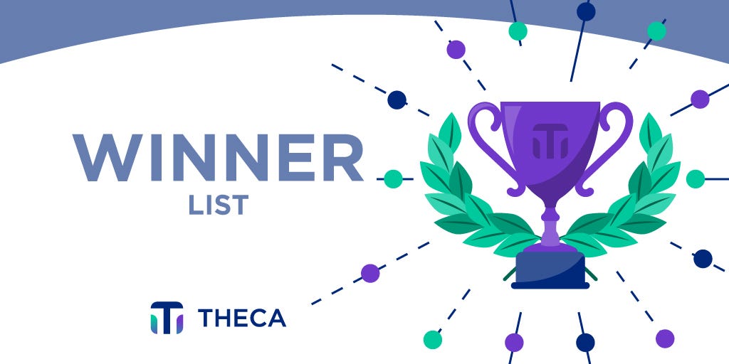 Referral winner list of Theca AirDrop