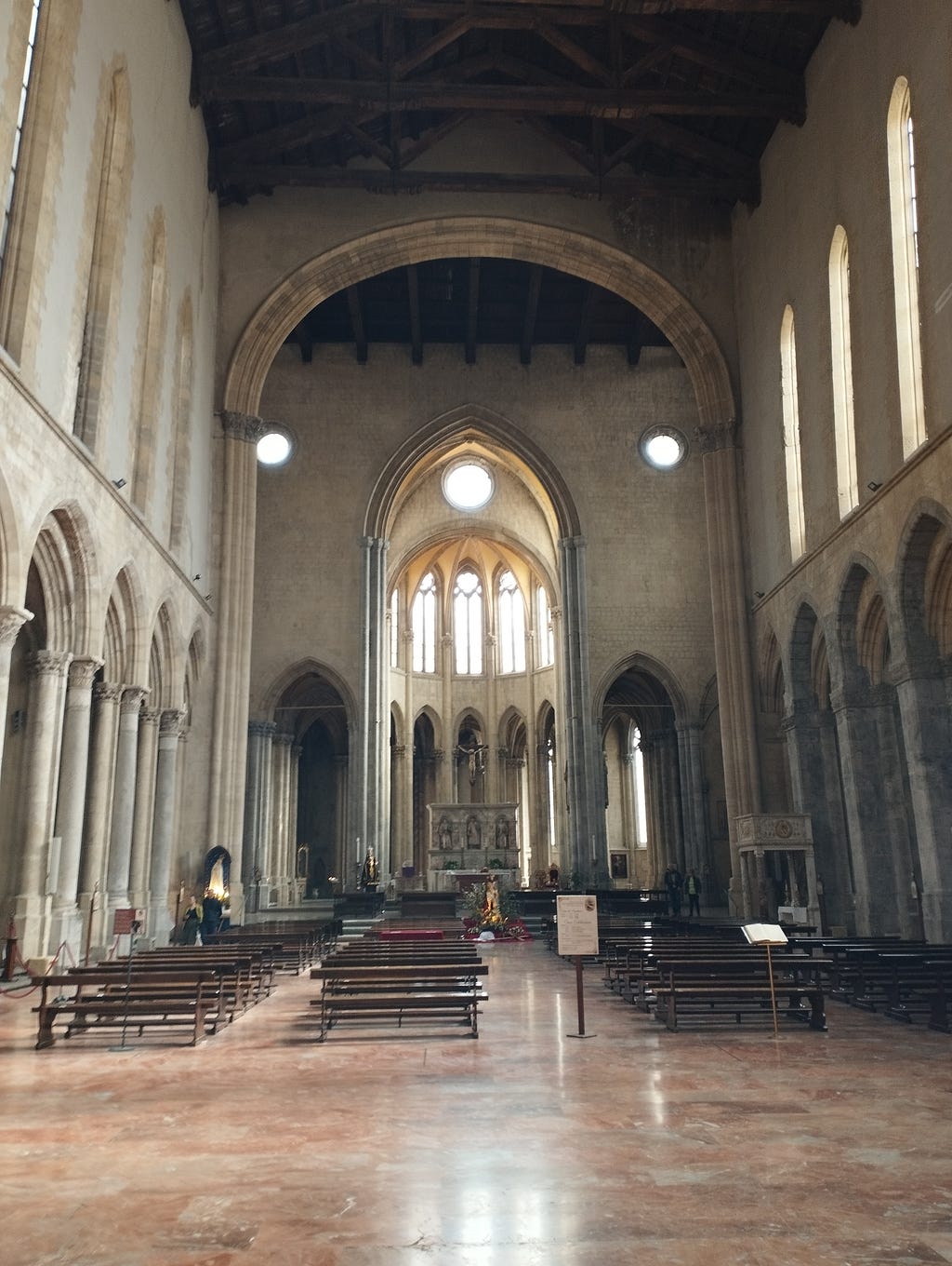 Entrance of the Basilica S. Lorenzo Maggiore in Naples, Italy. (Image taken by the Author Antonello Mirone).