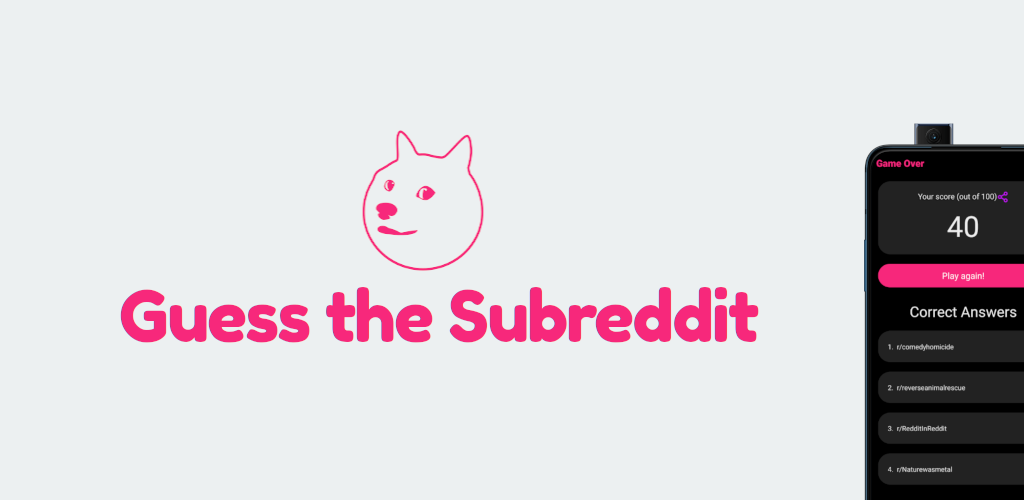 Guess the Subreddit banner