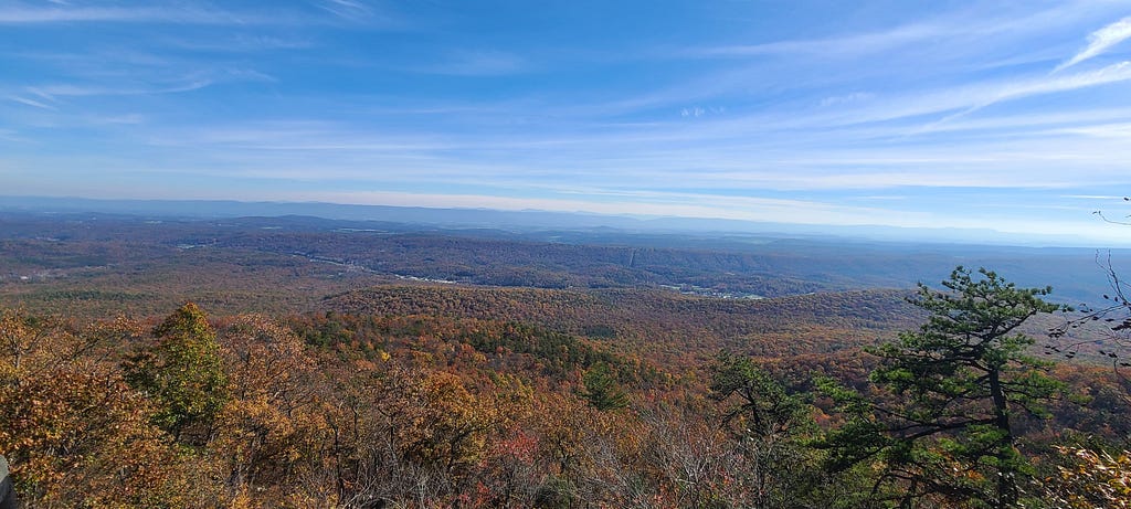 The mountains off of the Blue Ridge Parkway nearby Asheville, NC. Photo by Joe Blanchard.