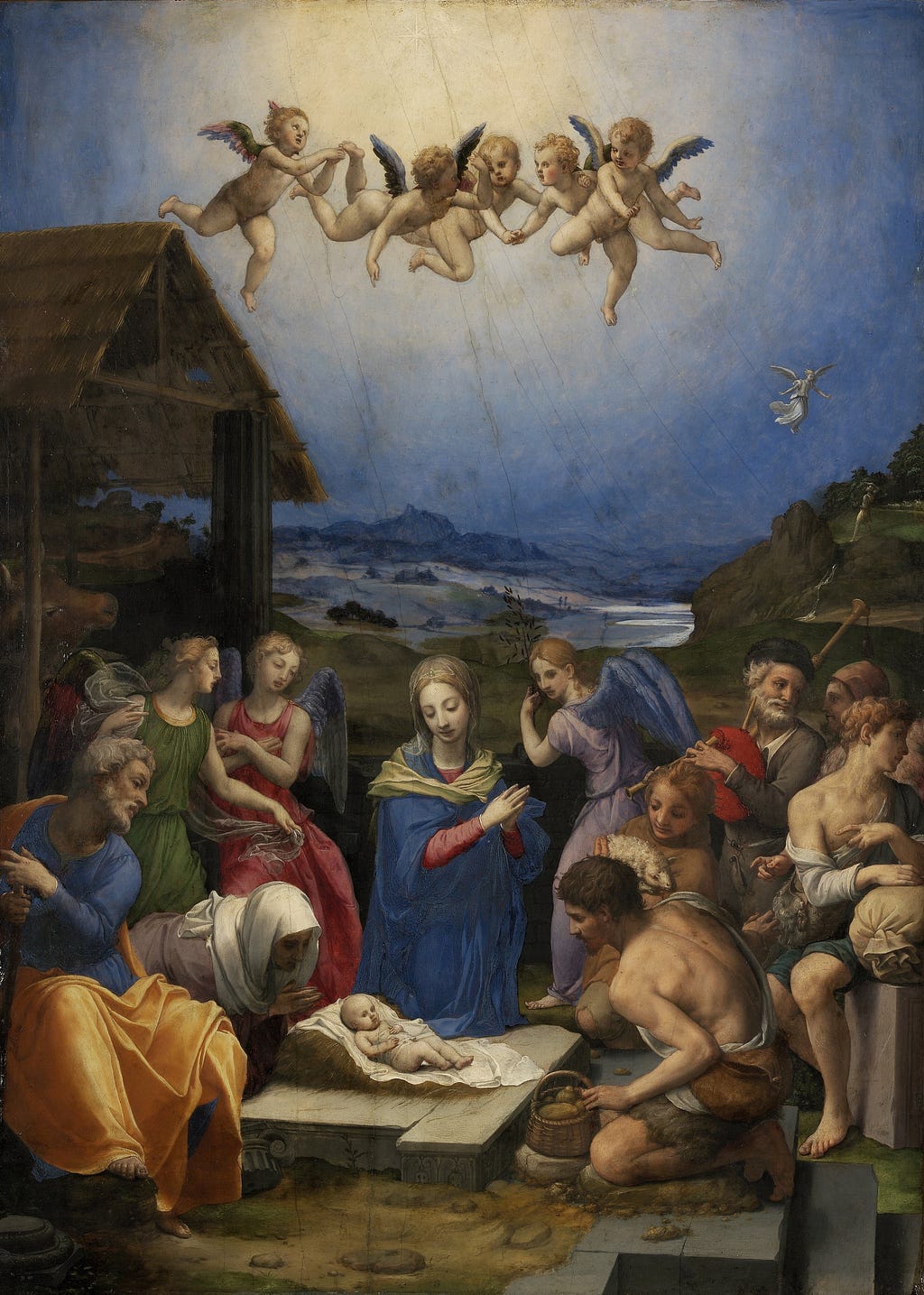 Worship of the Shepherds, 1539, Bronzino