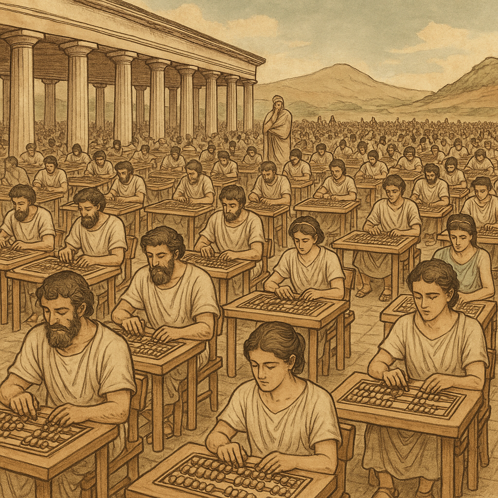 Training a large language model in ancient Greece. Would it be possible ?