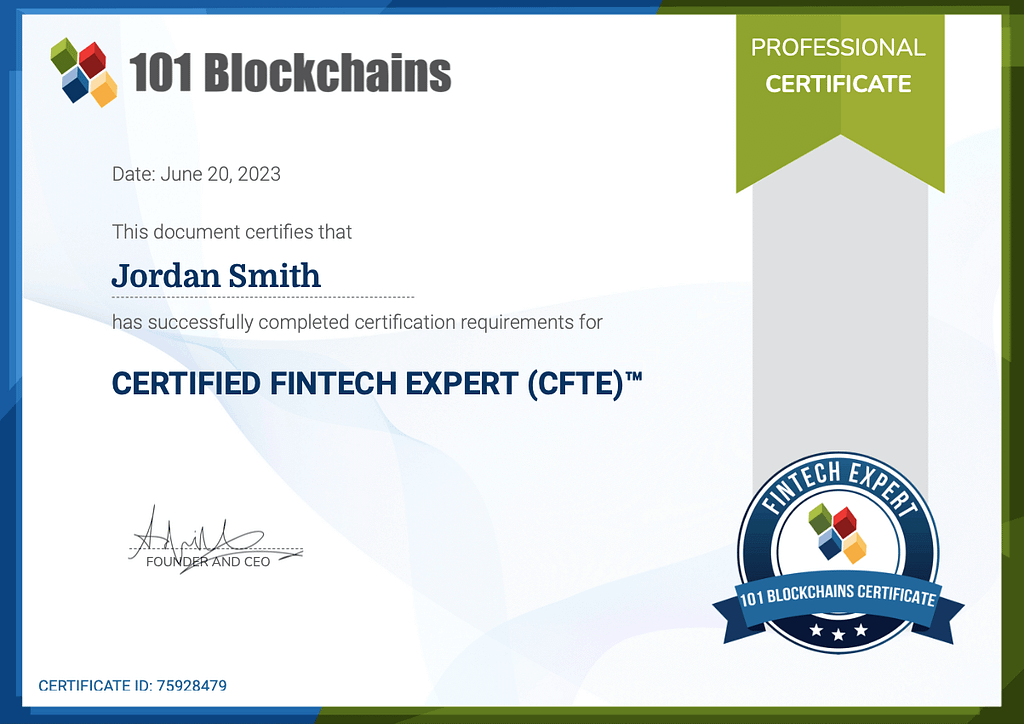 Is Fintech Certification CFTE on 101 Blockchain worth it? Review