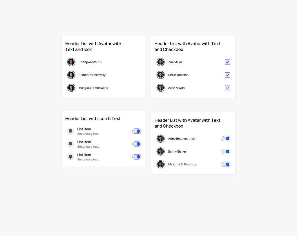 Custom Menu Components