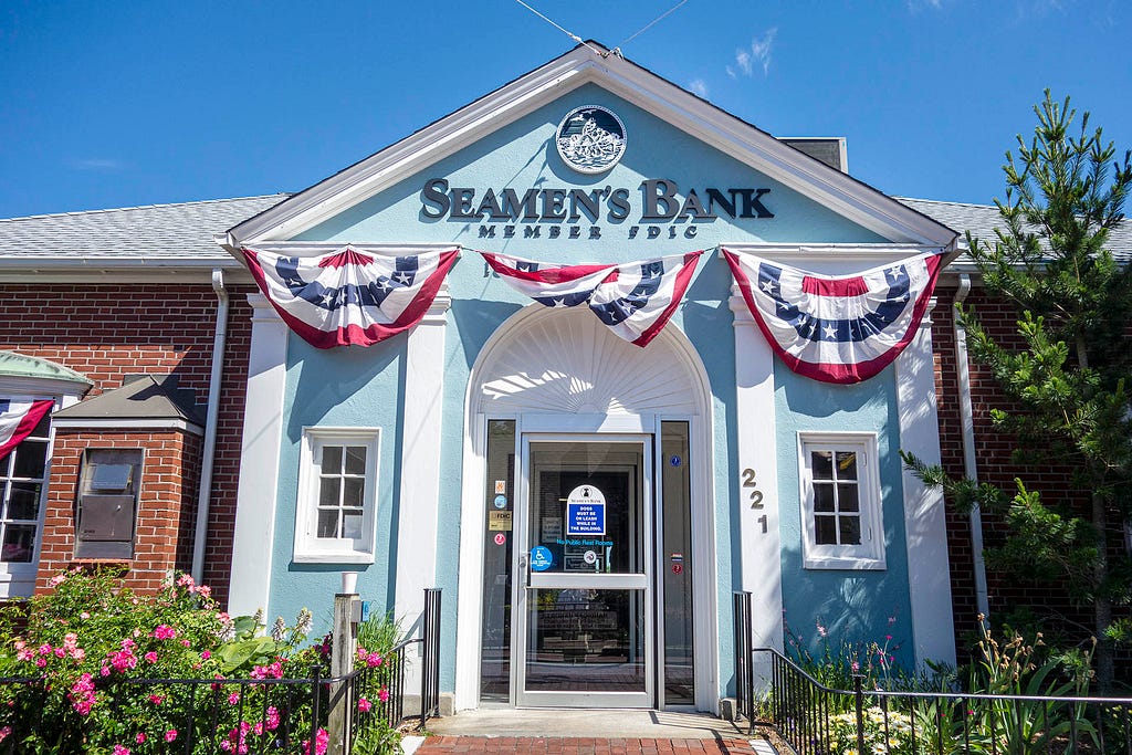 the seamans bank storefront in provincetown, mass