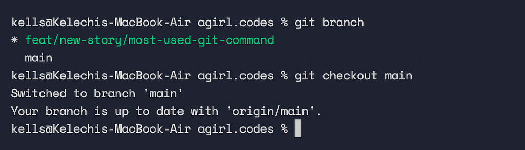 git checkout