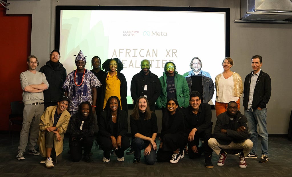 African XR Realities Lab 2023 cohort with sponsors and advisors