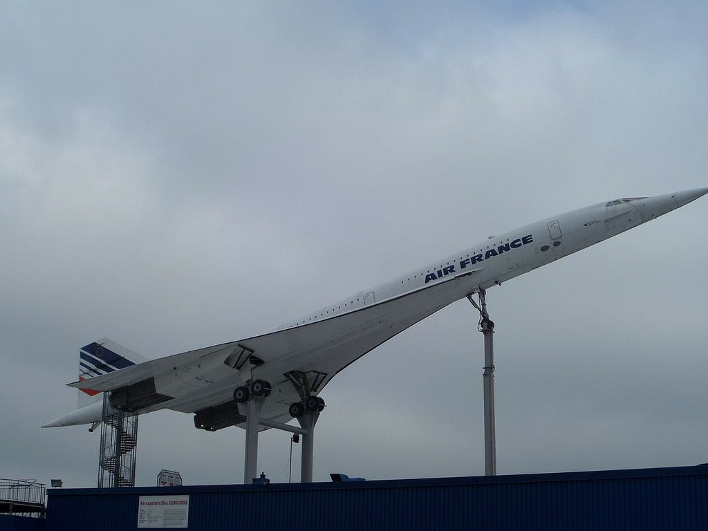 Air France: Concorde Aircraft image on Display