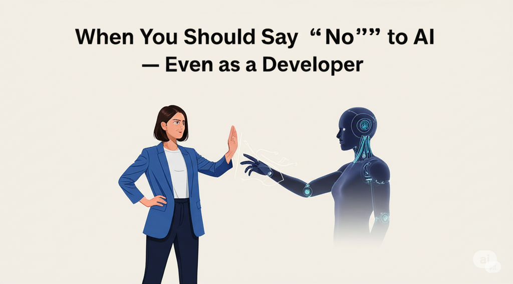 When You Should Say “No” to AI — Even as a Developer