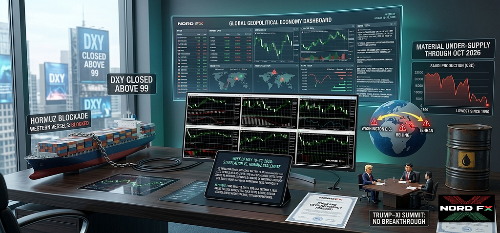 NordFX Forex and Cryptocurrency Forecast for May 18–22, 2026