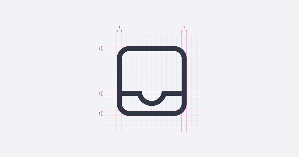 Soul UI icons — 1px outline style