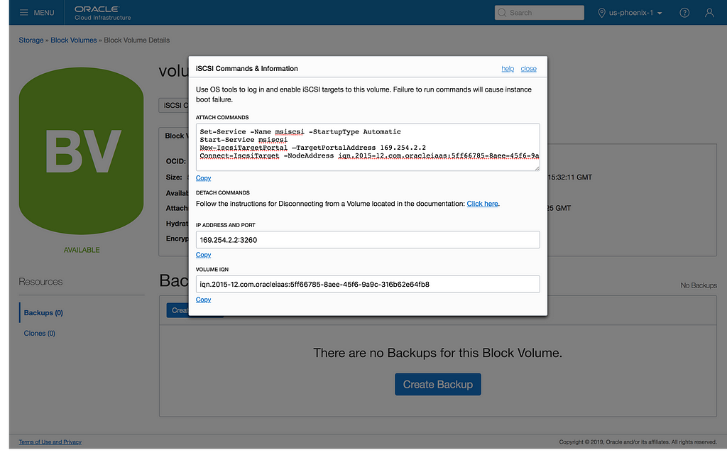 Managing Oracle Cloud Infrastructure iSCSI Block Volume attachments with Terraform.