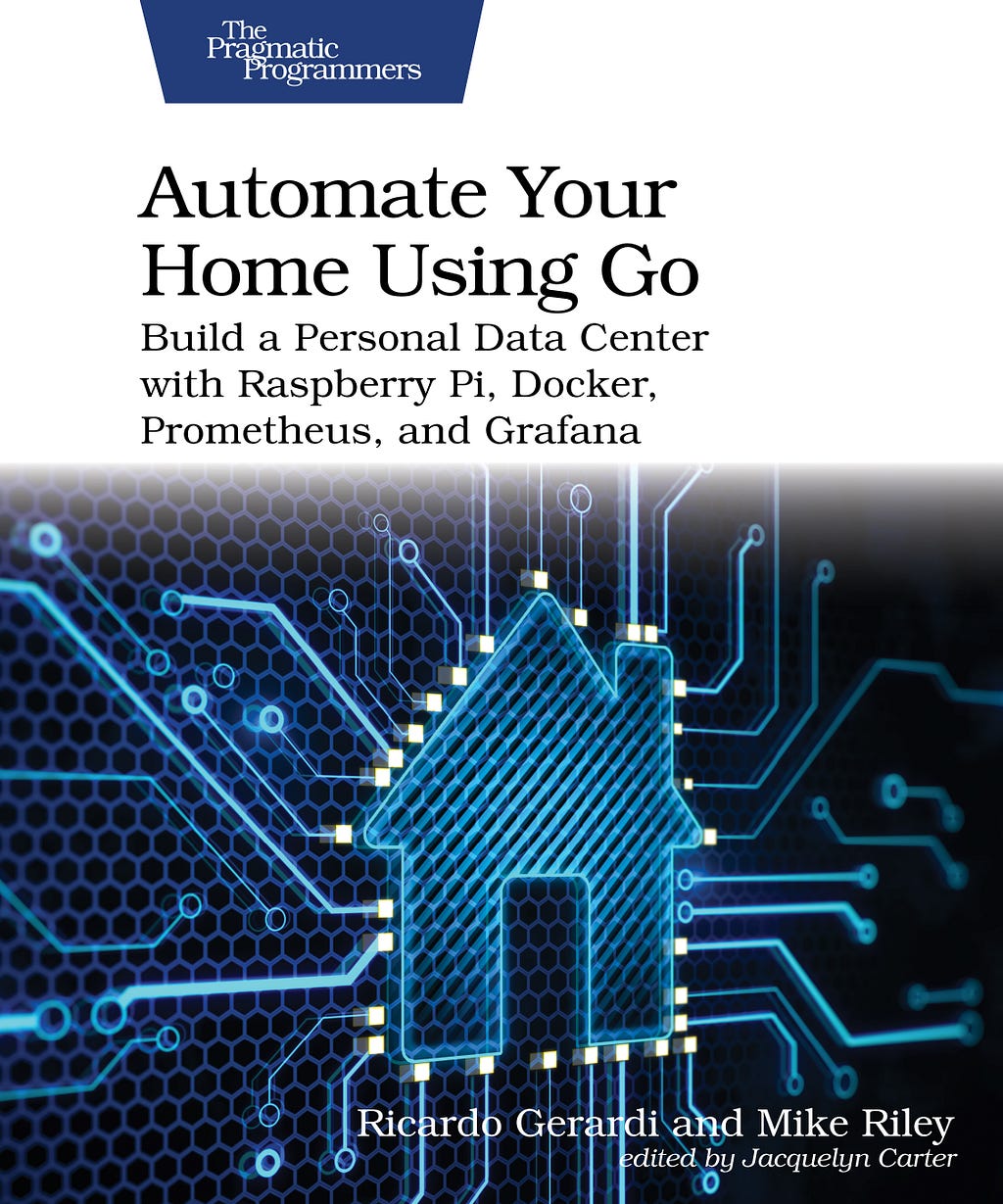 Book cover featuring a digital-looking house in blue