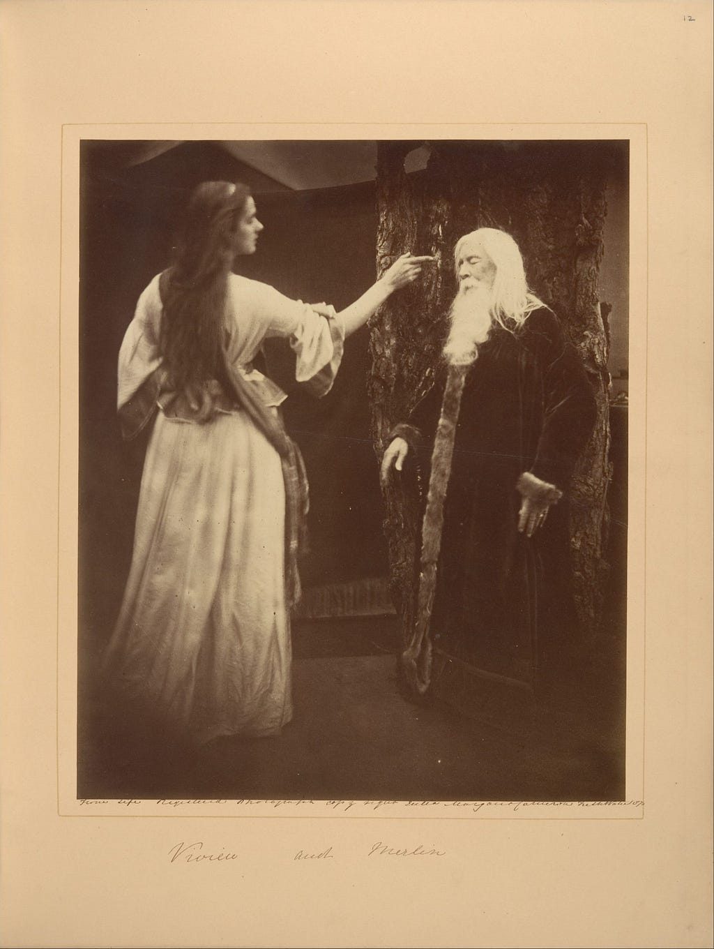 ‘Vivien and Merlin’ (1874), Julia Margaret Cameron | The Metropolitan Museum of Art