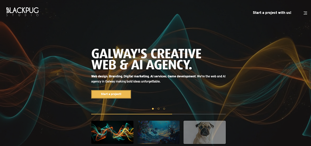 Black Pug Studio is a web and AI agency based in Galway, Ireland, that provides innovative AI services to businesses