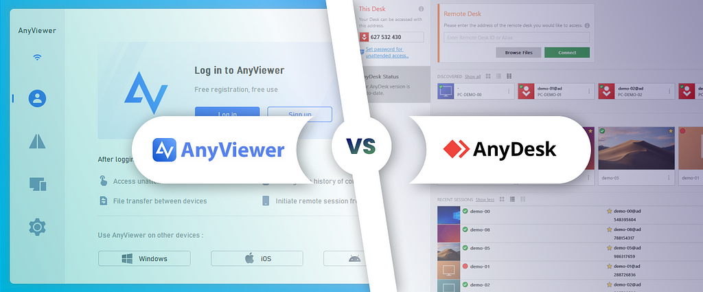 AnyViewer vs AnyDesk Comparison