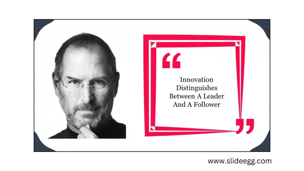 Steve jobs image with inspirational quotes