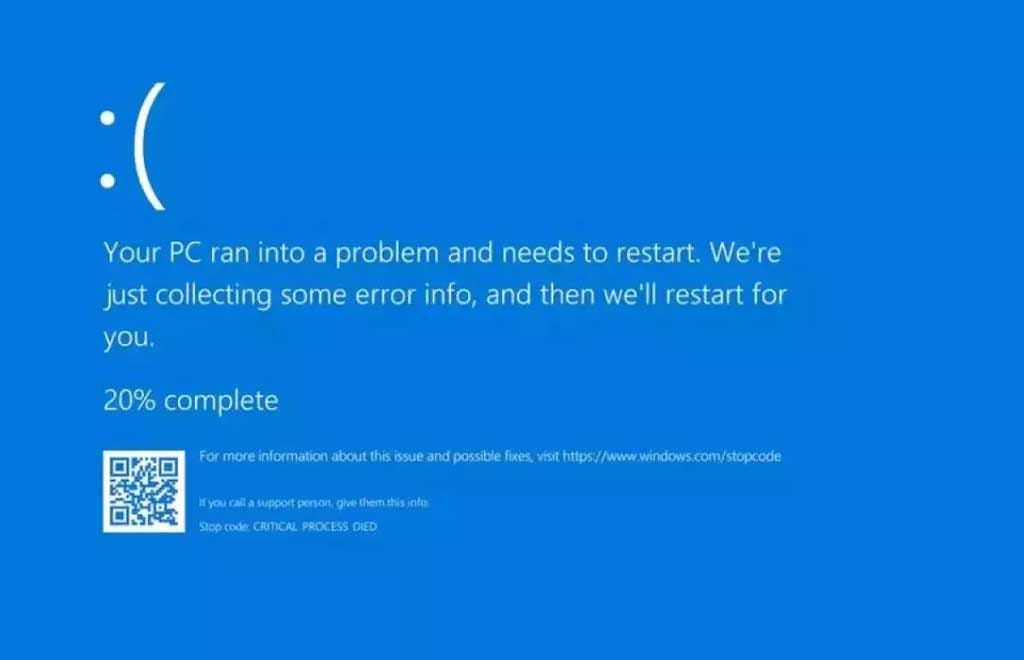 Blue Screen of Death Image