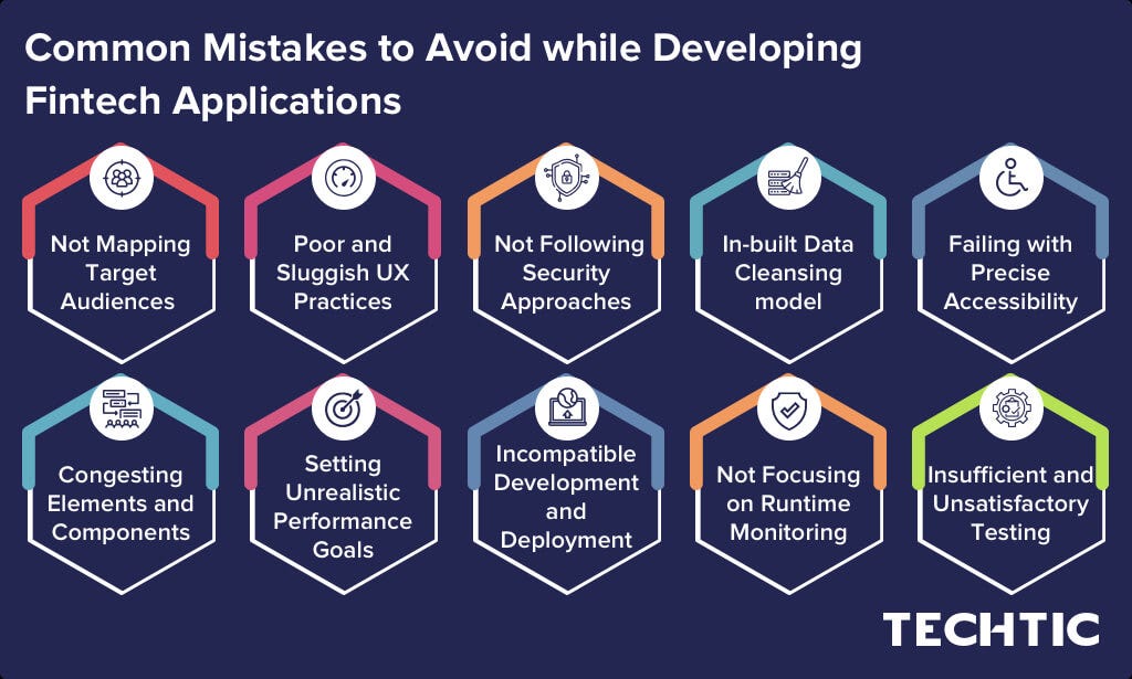 Common Mistakes to Avoid while Developing Fintech Applications