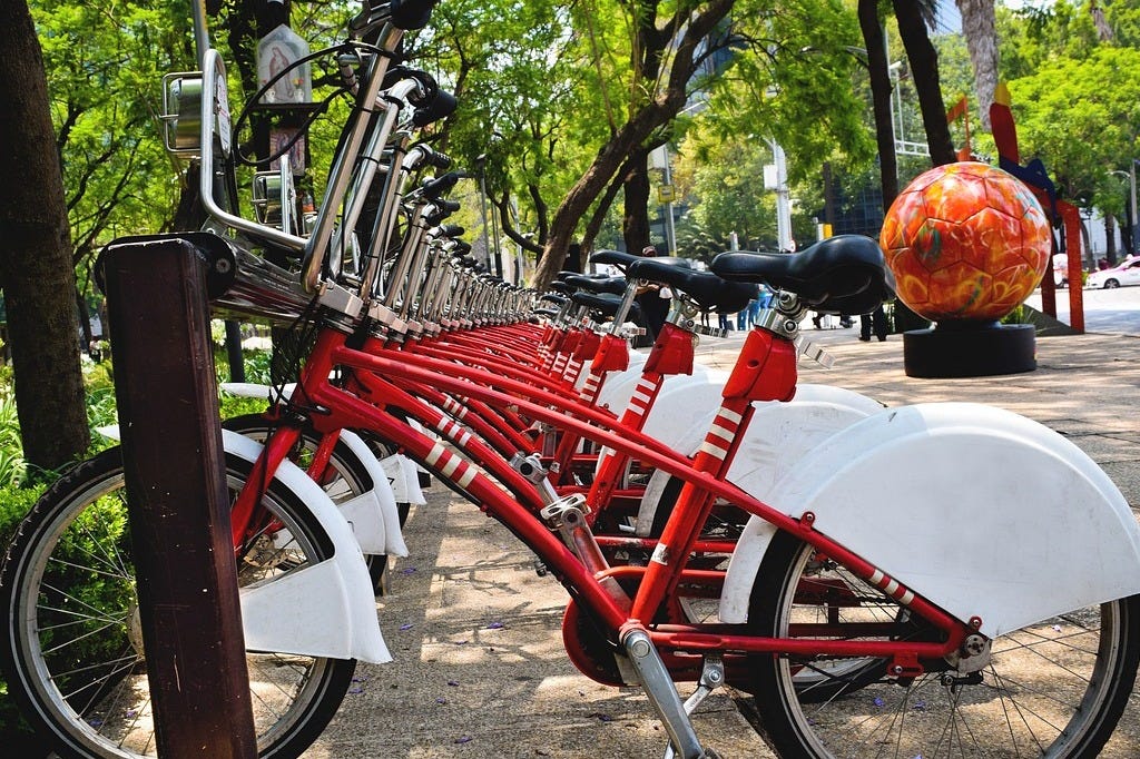 Ecobici in Reforma Avenue (Mexico City)