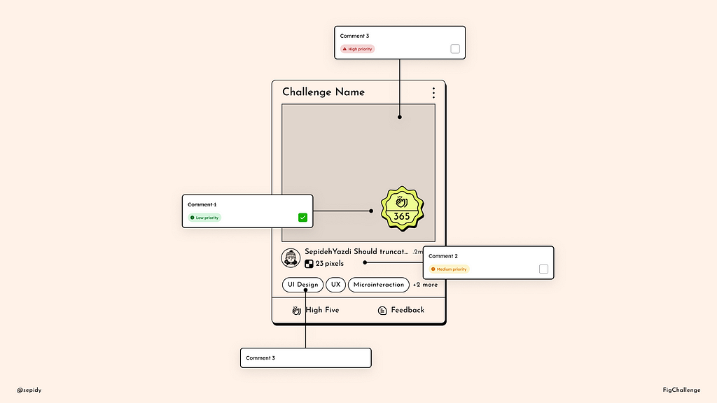 How to write comment on Figma fast-Sepidy-Sepideh Yazdi-UIdesign-FigChallenge