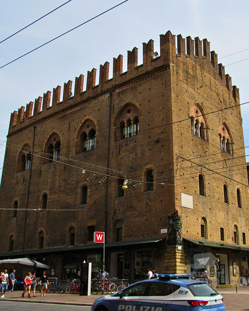 Torre Lambertini, no centro de Bolonha.