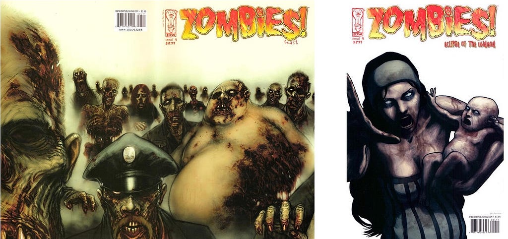 IDW Zombies comic books