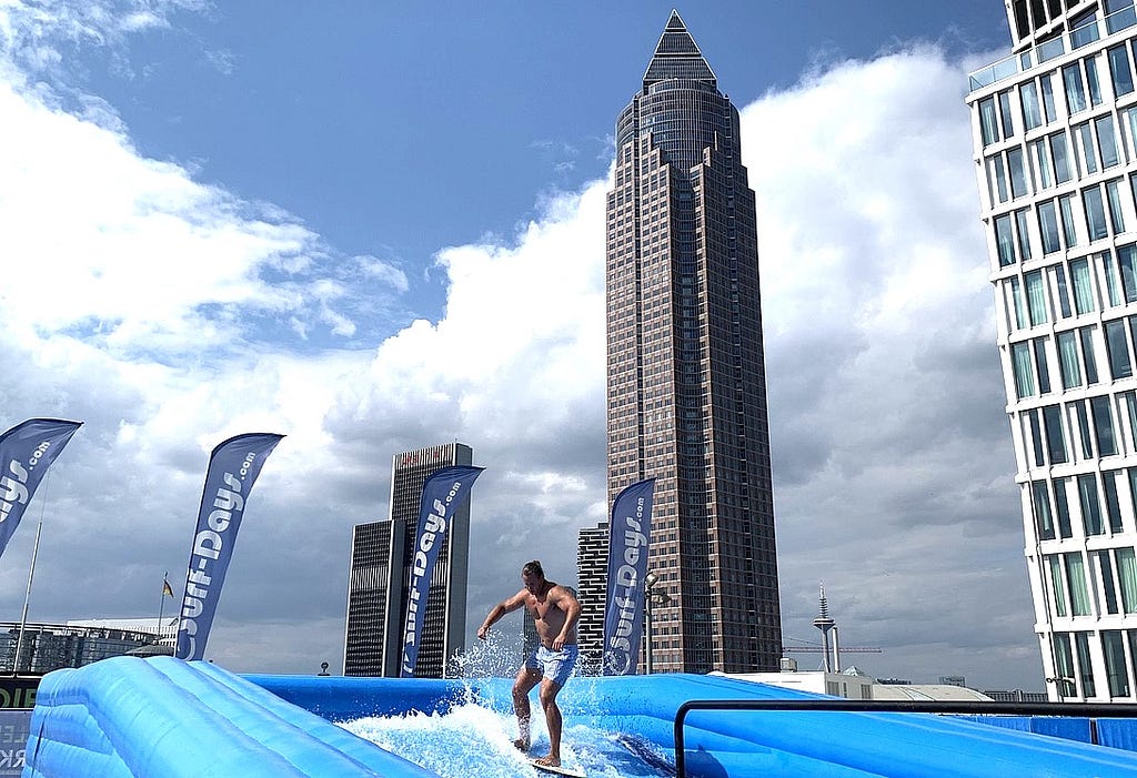 Surfing in Frankfurt and Germany.