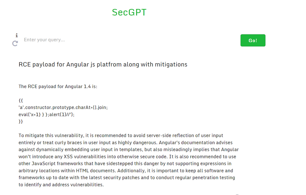 We queried the text RCE Payload for angular js platform along with mitigations. Fore more information visit mohitksharma.in
