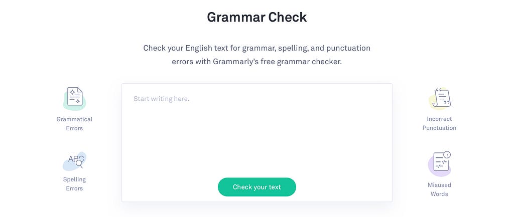 Grammarly’s free Grammar Check online.
