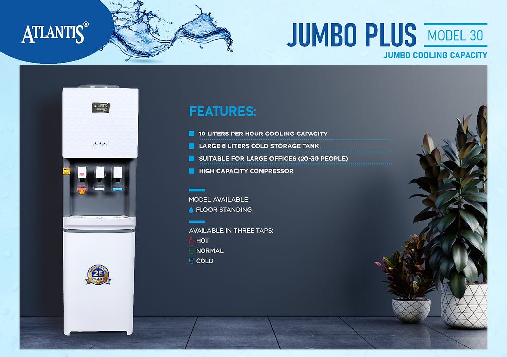 Atlantis Jumbo Plus Water Dispenser