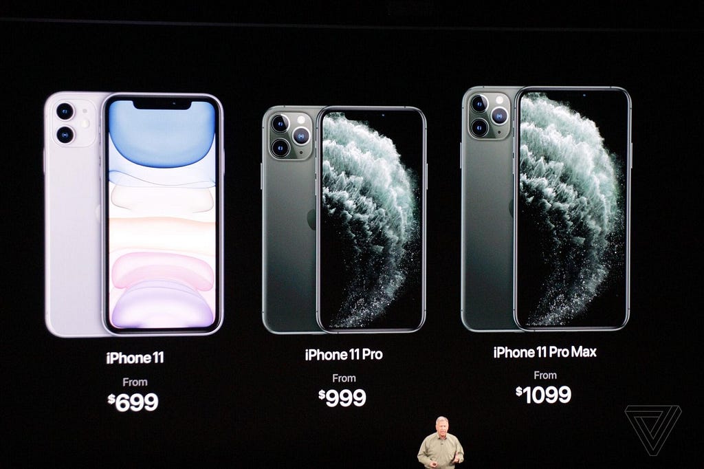 ราคาของ iPhone 11 11 Pro และ 11 Pro Max ตอนเปิดตัว