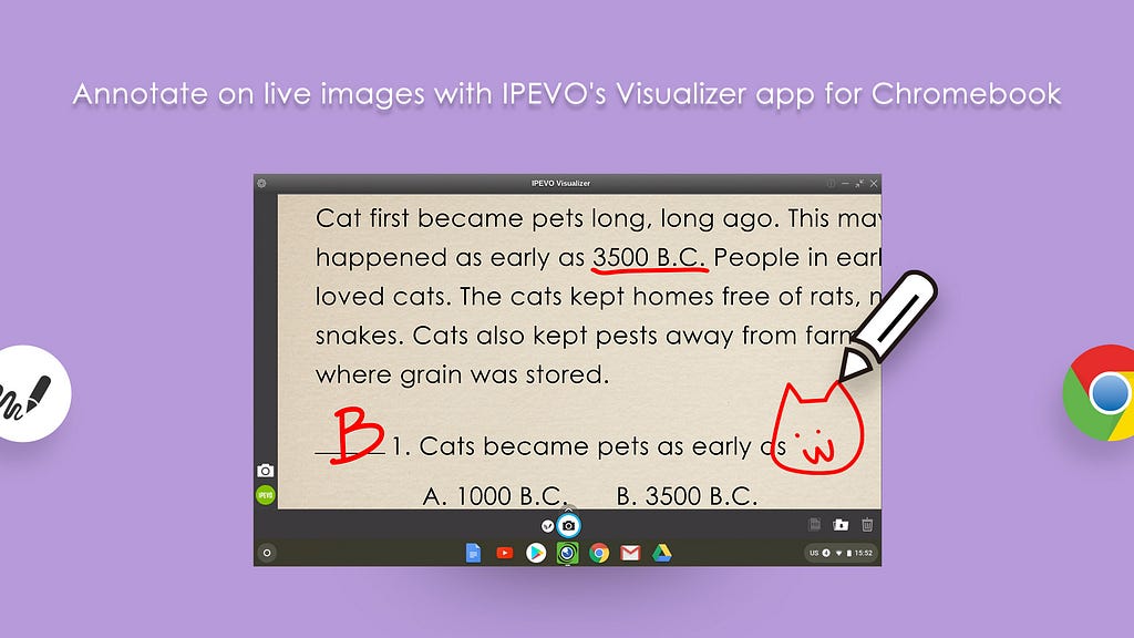 IPEVO Visualizer for Chromebook — Annotate on live images