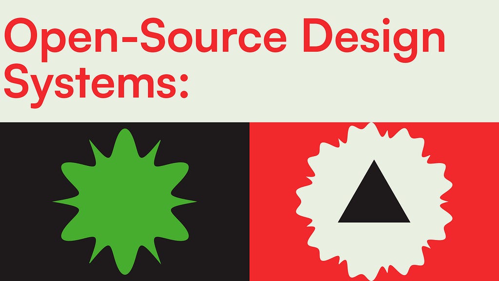 Image title- Open-source design systems; supporting shapes-two polygons with the one at the right having a triange embedded in it